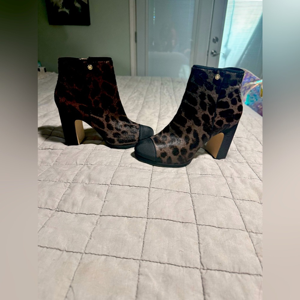 Karl Lagerfeld angle boots.